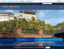 Tablet Screenshot of hotel-karlstejn.cz